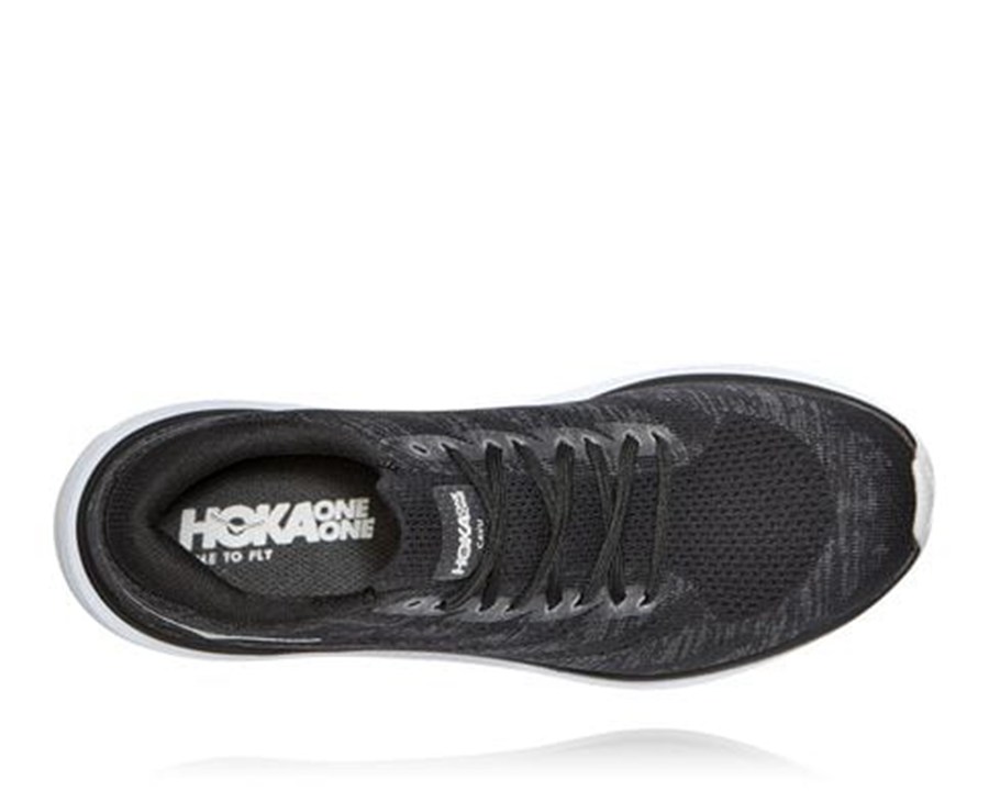 Hoka One One Mens Running Shoes - Cavu 3 - Black/White - SBWJ24875